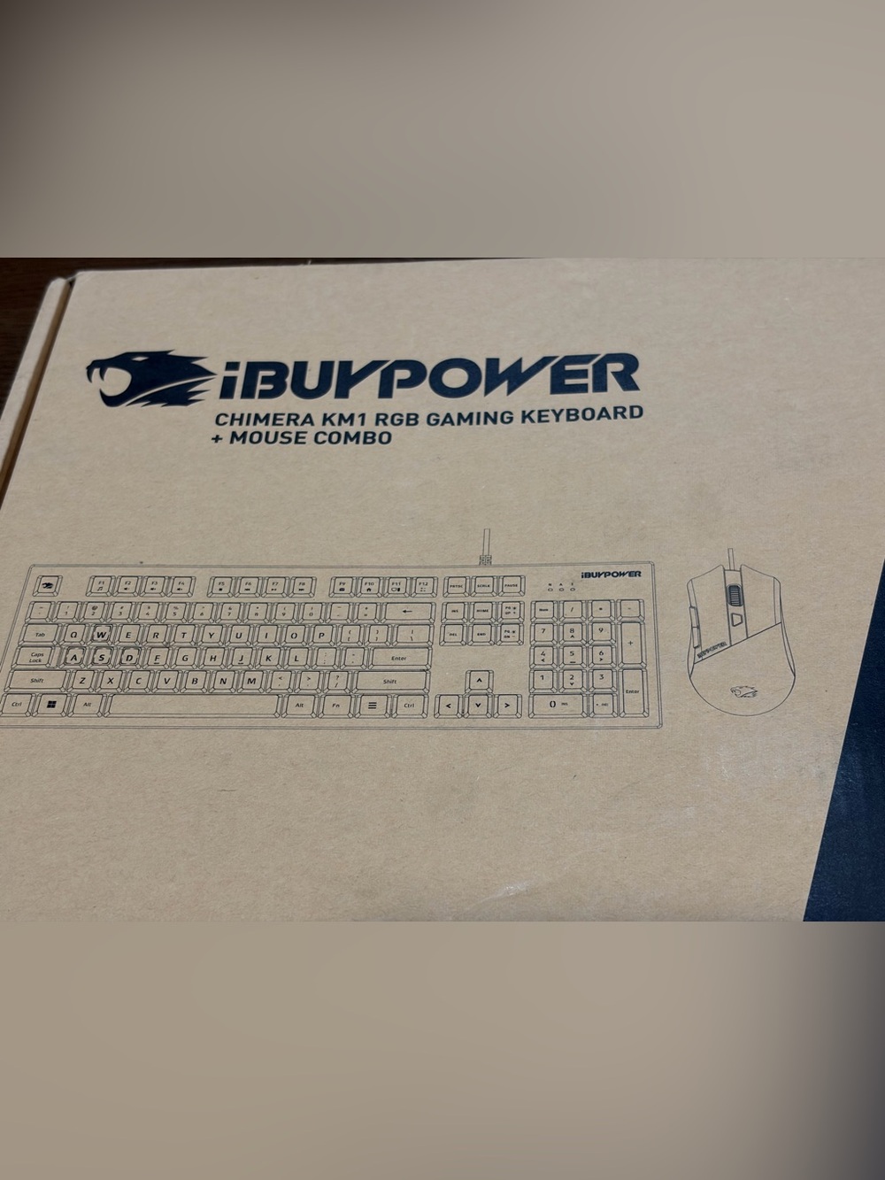 🆕 iBUYPOWER Chimera KM1 RGB Gaming Keyboard + Mouse Combo - Black